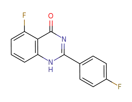 Molecular Structure of 1098337-01-9 (5-fluoro-2-(4-fluorophenyl)quinazolin-4(1H)-one)
