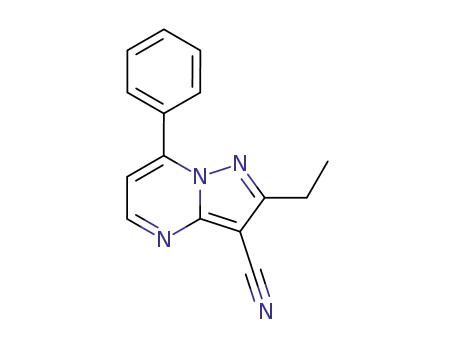 2-ethyl-7-phenyl-pyrazolo[1,5-<i>a</i>]pyrimidine-3-carbonitrile