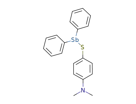 4-(CH<sub>3</sub>)2NC<sub>6</sub>H<sub>4</sub>SSb(C<sub>6</sub>H<sub>5</sub>)2