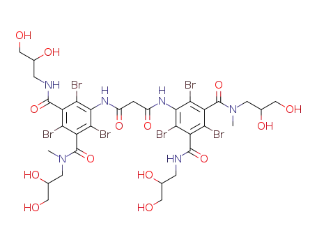 1,3-Benzenedicarboxamide,
5,5'-[(1,3-dioxo-1,3-propanediyl)diimino]bis[2,4,6-tribromo-N,N'-bis(2,3
-dihydroxypropyl)-N-methyl-