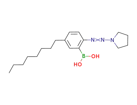 Boronic acid, [5-octyl-2-(1-pyrrolidinylazo)phenyl]-