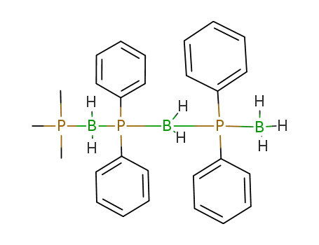 Molecular Structure of 122953-49-5 ((CH<sub>3</sub>)3PBH<sub>2</sub>P(C<sub>6</sub>H<sub>5</sub>)2BH<sub>2</sub>P(C<sub>6</sub>H<sub>5</sub>)2BH<sub>3</sub>)