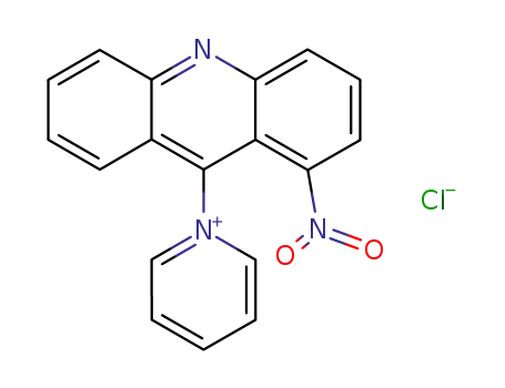Molecular Structure of 20141-88-2 (1-(1-nitroacridin-9-yl)pyridinium chloride)