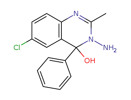 3-Amino-6-chloro-2-methyl-4-phenyl-3,4-dihydroquinazolin-4-ol