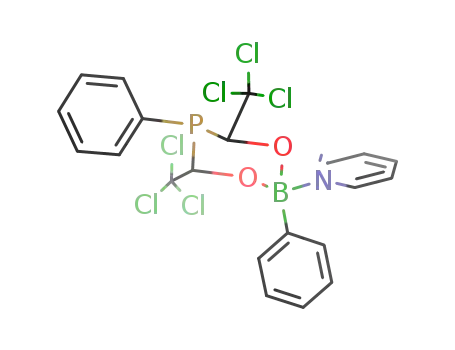 (C<sub>6</sub>H<sub>5</sub>)2(CCl<sub>3</sub>)2PC<sub>2</sub>H<sub>2</sub>O<sub>2</sub>B(NC<sub>5</sub>H<sub>5</sub>)