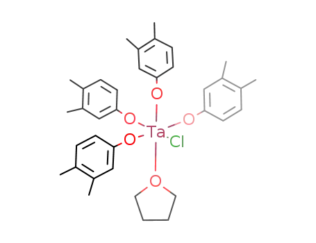 Molecular Structure of 129915-97-5 ((3,4-dimethylphenoxo)4TaCl(tetrahydrofuran))