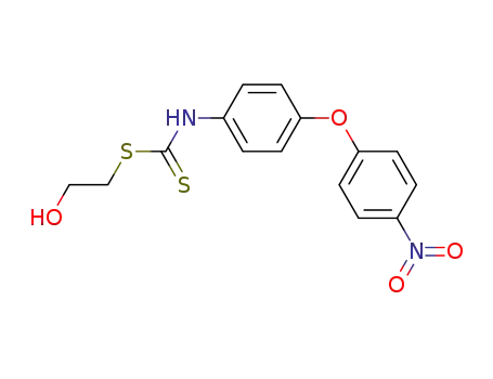 Molecular Structure of 67792-15-8 (Carbamodithioic acid, [4-(4-nitrophenoxy)phenyl]-, 2-hydroxyethyl ester)