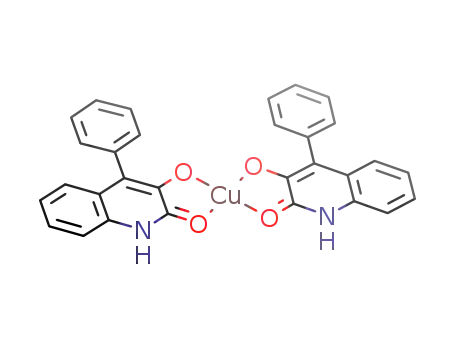 Molecular Structure of 113843-74-6 (bis(4-phenyl-3-hydroxy-2-quinolone)copper)
