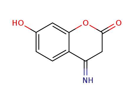 Molecular Structure of 63361-26-2 (2H-1-Benzopyran-2-one, 3,4-dihydro-7-hydroxy-4-imino-)