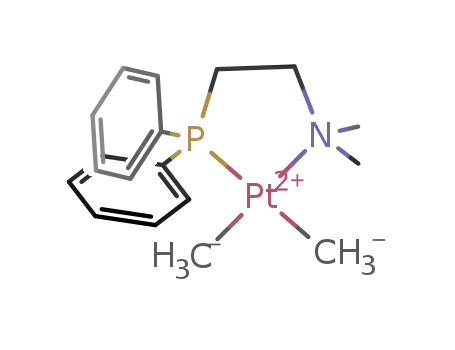 Molecular Structure of 240123-21-1 ([(κ2-P,N)-2-(N,N-dimethylamino)ethyldiphenylphosphino]dimethylplatinum(II))