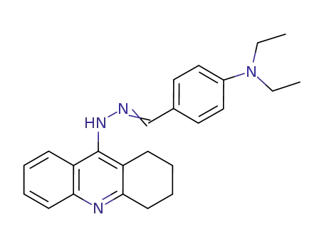 N-[(E)-[4-(diethylamino)phenyl]methylideneamino]-1,2,3,4-tetrahydroacridin-9-amine