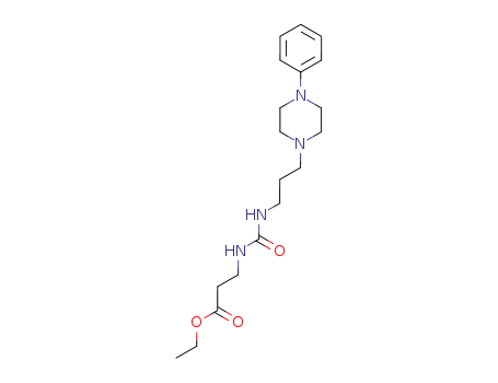 Molecular Structure of 69949-56-0 (ethyl-3-{3-[3-(4-phenyl-1-piperazinyl)-propyl]-ureido}propionate)
