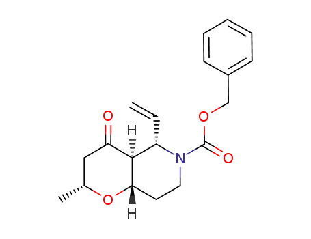 (2R,4aS,5S,8aS)-2-methyl-4-oxo-5-vinylhexahydro-2H-pyrano[3,2-c]pyridine-6(7H)-carboxylic acid benzyl ester