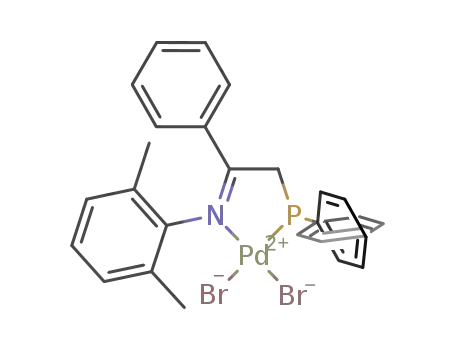 [PdBr<sub>2</sub>(Ph<sub>2</sub>PCH<sub>2</sub>C(Ph)=N(2,6-Me<sub>2</sub>C<sub>6</sub>H<sub>3</sub>))]