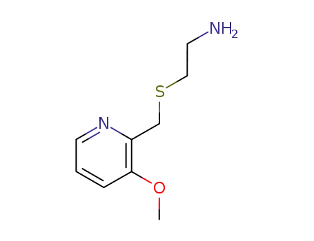 Molecular Structure of 61832-51-7 (Ethanamine, 2-[[(3-methoxy-2-pyridinyl)methyl]thio]-)