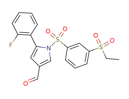 1H-Pyrrole-3-carboxaldehyde,
1-[[3-(ethylsulfonyl)phenyl]sulfonyl]-5-(2-fluorophenyl)-