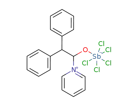 Pentachloro<2.2-diphenyl-1-(1-pyridinio)ethoxy>antimonat