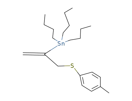 H<sub>2</sub>CC(Sn(C<sub>4</sub>H<sub>9</sub>)3)CH<sub>2</sub>SC<sub>6</sub>H<sub>4</sub>CH<sub>3</sub>