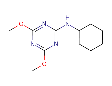 Molecular Structure of 55338-67-5 (1,3,5-Triazin-2-amine, N-cyclohexyl-4,6-dimethoxy-)