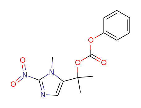 Molecular Structure of 64323-88-2 (Carbonic acid 1-[2-nitro-1-methyl-1H-imidazol-5-yl]-1-methylethyl=phenyl ester)