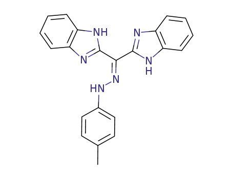Molecular Structure of 1021949-29-0 (1-(4-methylphenylhydrazono)-1,1-bis(benzimidazol-2-yl)methane)