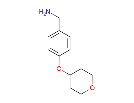 Molecular Structure of 864266-61-5 ([4-(Tetrahydropyran-4-yloxy)phenyl]methylamine)