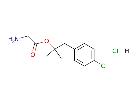 Molecular Structure of 66171-59-3 (Glycine, 2-(4-chlorophenyl)-1,1-dimethylethyl ester, hydrochloride)
