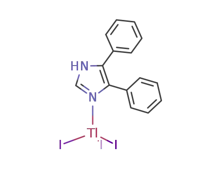 Molecular Structure of 116820-54-3 (TlI<sub>3</sub>(4,5-diphenyl-imidazole))