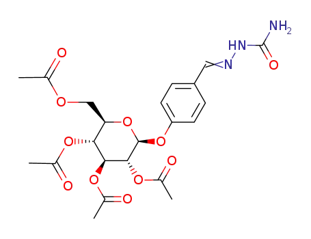 1-(4-(2,3,4,6-tetra-O-acetyl-β-D-glucopyranosyloxy)benzylidene)semicarbazide