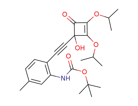 (2-{[1-hydroxy-2,3-bis(1-methylethoxy)-4-oxocyclobut-2-enyl]ethynyl}-5-methylphenyl)carbamic acid 1,1-dimethylethyl ester