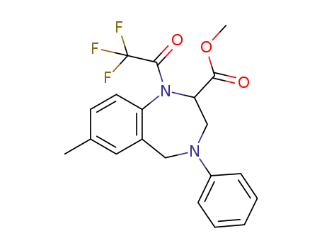 methyl 7-methyl-4-phenyl-1-(2,2,2-trifluoroacetyl)-2,3,4,5-tetrahydro-1H-benzo[e][1,4]diazepine-2-carboxylate