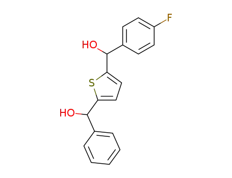 2-[1-(4-fluorophenyl)-1-hydroxymethyl]-5-[1-phenyl-1-hydroxylmethyl]-thiophene