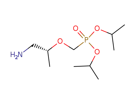Molecular Structure of 169769-57-7 (Phosphonic acid, [[(1R)-2-amino-1-methylethoxy]methyl]-,
bis(1-methylethyl) ester)
