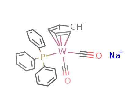 Na<sup>(1+)</sup>*(C<sub>5</sub>H<sub>5</sub>)W(CO)2(P(C<sub>6</sub>H<sub>5</sub>)3)<sup>(1-)</sup>=Na(C<sub>5</sub>H<sub>5</sub>)W(CO)2(P(C<sub>6</sub>H<sub>5</sub>)3)