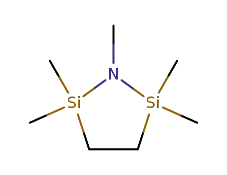 Molecular Structure of 91166-56-2 (1-Aza-2,5-disilacyclopentane, 1,2,2,5,5-pentamethyl-)