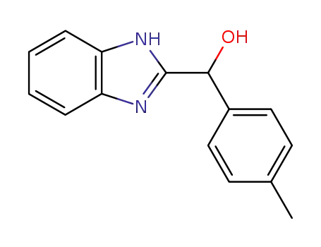 Molecular Structure of 56969-29-0 (1H-Benzimidazole-2-methanol, a-(4-methylphenyl)-)