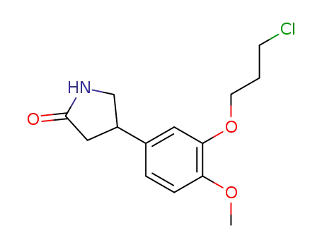 4-[3-(3-chloropropoxy)-4-methoxyphenyl ]-2-pyrrolidone