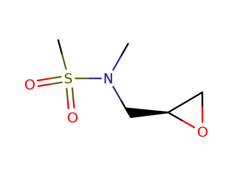 Molecular Structure of 866777-98-2 (N-methyl-N-[(S)-2-oxiran-2-ylmethyl]methanesulfonamide)