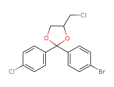 2-(4-bromophenyl)-4-chloromethyl-2-(4-chlorophenyl)-1,3-dioxolane