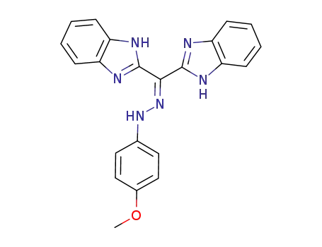 Molecular Structure of 1021949-30-3 (1-(4-methoxyphenylhydrazono)-1,1-bis(benzimidazol-2-yl)methane)