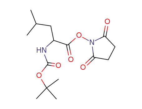 Molecular Structure of 74124-83-7 (Carbamic acid,
[1-[[(2,5-dioxo-1-pyrrolidinyl)oxy]carbonyl]-3-methylbutyl]-,
1,1-dimethylethyl ester)