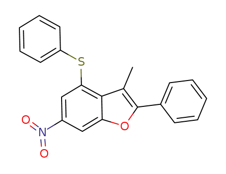 3-methyl-6-nitro-2-phenyl-4-(phenylthio)benzo[b]furan