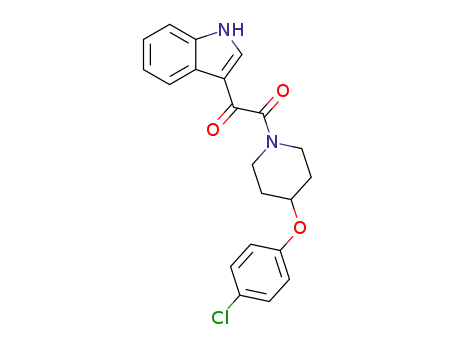 Piperidine, 4-(4-chlorophenoxy)-1-(1H-indol-3-yloxoacetyl)-