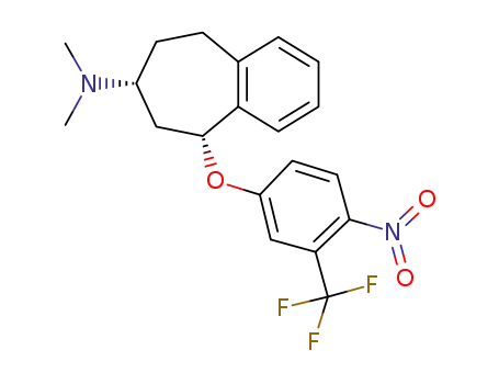5H-Benzocyclohepten-7-amine, 6,7,8,9-tetrahydro-N,N-dimethyl-5-(4-nitro-3-(trifluoromethyl)phenoxy)-, cis-