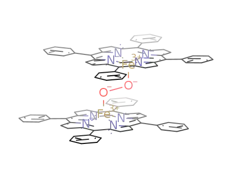 (tetraphenylporphinato)Fe-O-O-Fe(tetraphenylporphinato)