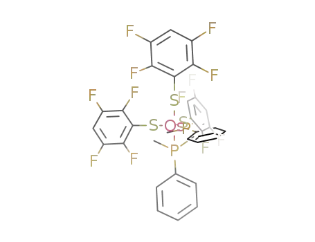 {Os(III)(SC<sub>6</sub>HF<sub>4</sub>)3(PMe<sub>2</sub>Ph)2}