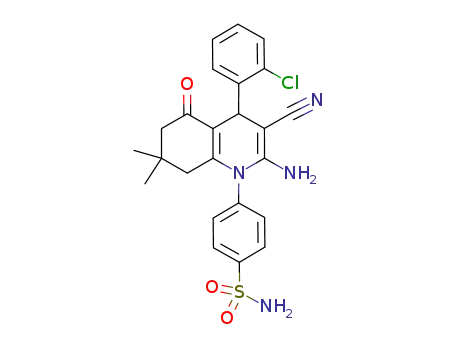 4-[2-amino-4-(2-chloro-phenyl)-3-cyano-7,7-dimethyl-5-oxo-5,6,7,8-tetrahydro-4H-quinolin-1-yl]benzenesulfonamide