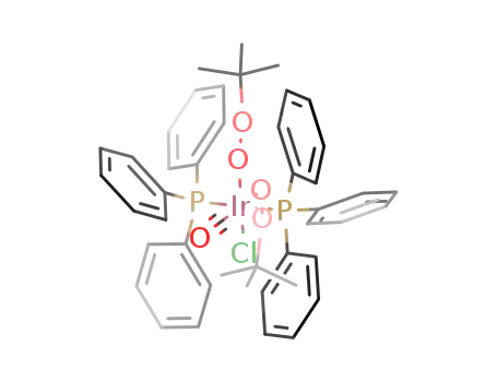 {IrCl(OOC(CH<sub>3</sub>)3)2(CO)(P(C<sub>6</sub>H<sub>5</sub>)3)2}