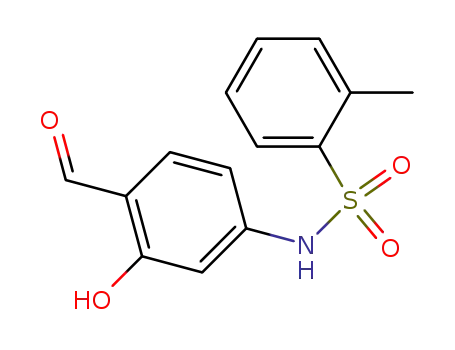 N-(4-Formyl-3-hydroxyphenyl)-2-methylbenzene-1-sulfonamide