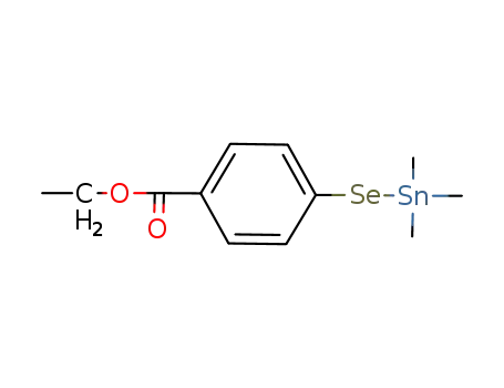 Molecular Structure of 284043-22-7 (p-(ethoxycarbonyl)phenylselenotrimethylstannane)